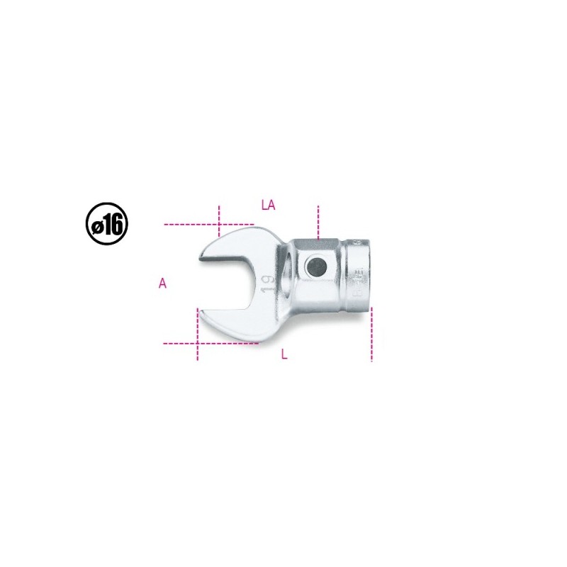 CHIAVE A FORCHETTA PER BARRA DINAMOMETRICA 24MM 642/24