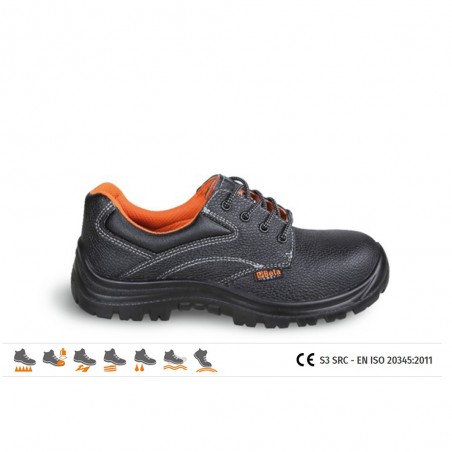 SCARPA ANTINFORTUNISTICA S3 SRC TG.39 BASSA PELLE IDROREP. ACCIAIO BET7421EN/39