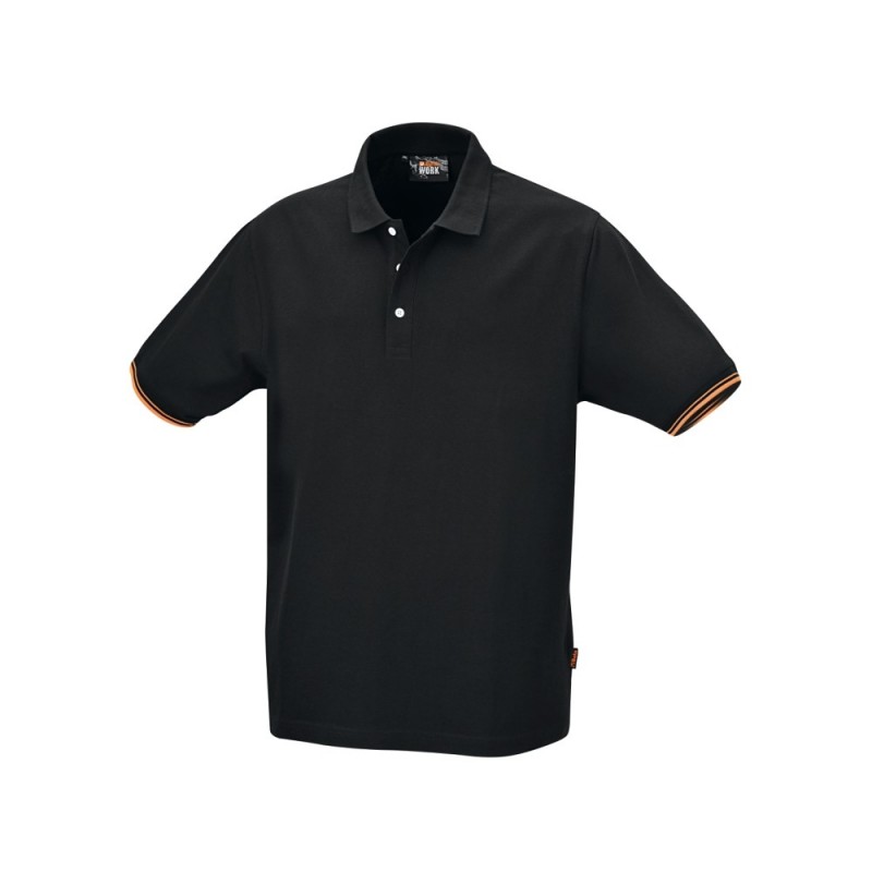 POLO 200 GR. TG.XXXL COTONE NERO 3 BOTTONI BETA 7547N/XXXL