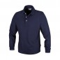 POLO 200 GR. TG.XXXL COTONE BLU 3 BOTTONI MANICHE LUNGHE BETA 7557BL/XXXL