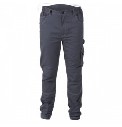 PANTALONE 250 GR. TG.XS TWILL STRETCH GREY 7830ST/XS