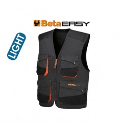 GILET 180 GR. TG.L MULTITASCHE LEGGERO GRIGIO 7867G/L