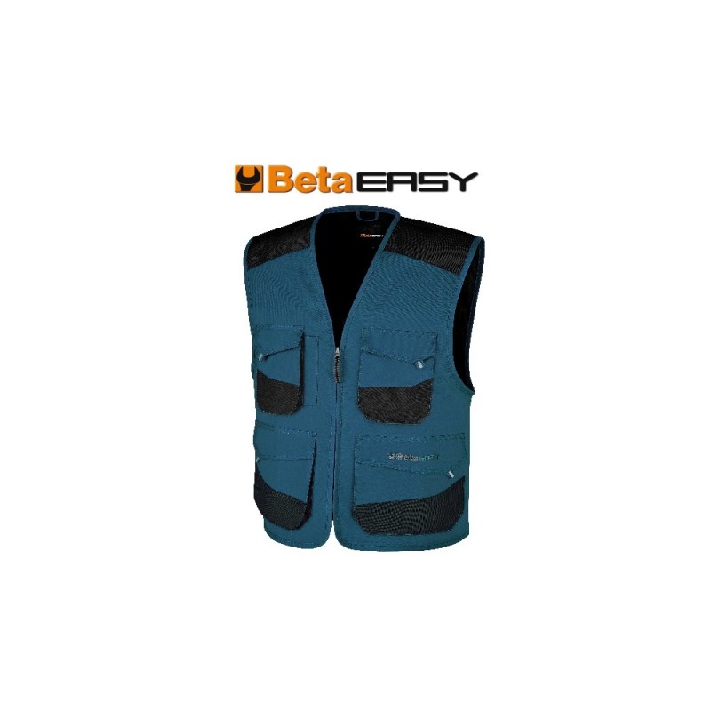 GILET 260 GR. TG.XL DA LAVORO AZZURRO BETA 7907P/XL