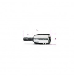 CHIAVE A BUSSOLA T20 TORX MASCHIO ATTACCO 1/4" FEMMINA 900TX/T20