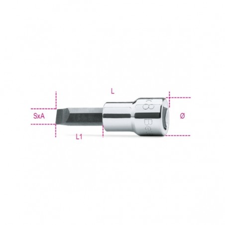 CHIAVE A BUSSOLA 1,2X8 GIRAVITE A TAGLIO ATTACCO 3/8 910LP/1,2X8