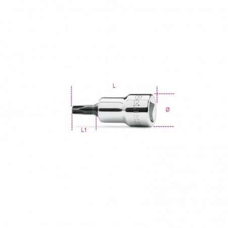 CHIAVE A BUSSOLA T27 TORX ESAGONALE MASCHIO ATTACCO 3/8 BET910TX/27