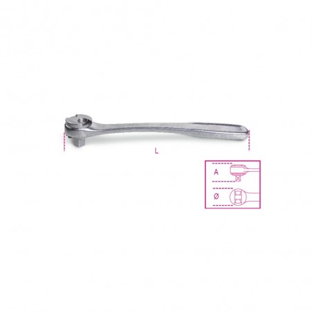 CRICCHETTO 1/2 INOX QUADRO MASCHIO REVERSIBILE 72 DENTI 920/55INOX