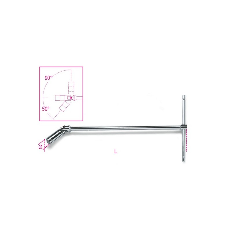 CHIAVE 14 MM PER CANDELA DI ACCENSIONE SNODATA 959/14