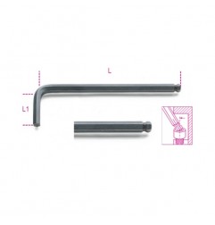 CHIAVE 3/8" ESAGONALE MASCHIO PIEGATA PUNTA A SFERA 96BP/AS/3/8