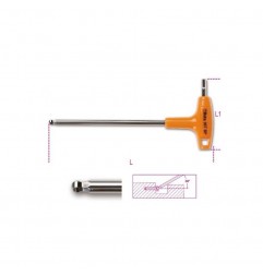 CHIAVE 2,5 MM ESAGONALE MASCHIO CON IMP. PIEGATA CON PUNTA A SFERA 96TBP/2,5