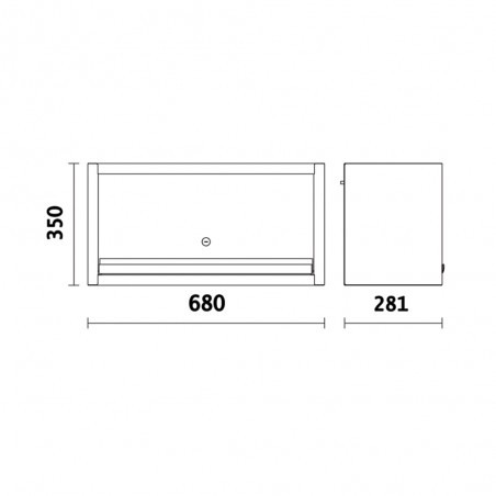 PENSILE A MURO PER BANCO ARREDO OFFICINA C45PRO PM