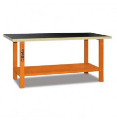 BANCO DA LAVORO C/PIANO IN METALLO 2000X640 C2 CASSETTI ORANGE C56-O