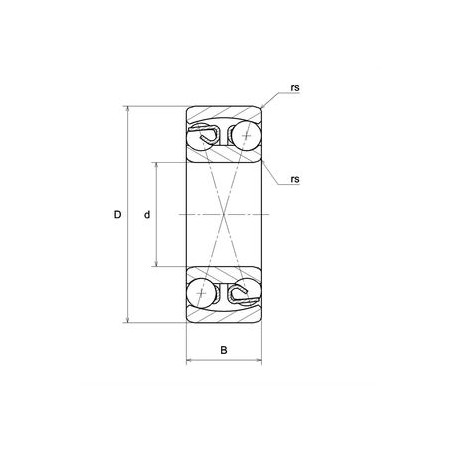 CUSCINETTO 60X130X31 ORIENTABILE A SFERE 1312 K-C3 FAG