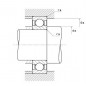 CUSCINETTO 35X62X9 1 CORONA DI SFERE 16007