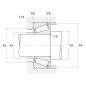 CUSCINETTO 28X68X19,75 A RULLI CONICI 303/28 KOYO