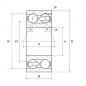 CUSCINETTO 35X80X34.9 2 CORONE DI SFERE CONTATTO OBLIQUO 3310B XL TVH C3 FAG/SKF