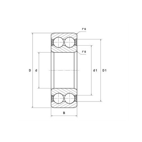 CUSCINETTO 20X52X21 2 CORONE DI SFERE 4304