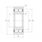 CUSCINETTO 20X52X21 2 CORONE DI SFERE 4304