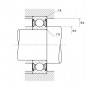 CUSCINETTO 15X42X13 1 CORONA DI SFERE 6302 ZZ