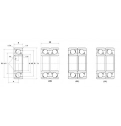 CUSCINETTO 50X90X20 1 CORONA DI SFERE CONTATTO OBLIQUO 7210 B-TVP FAG