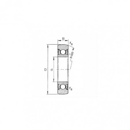 ROTELLA D.30mm FILETTO M8 C208 2Z