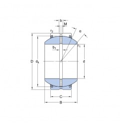 SNODO SFERICO 40X68X25/40 GEH40ES2RS - GEG40ES2RS SKF