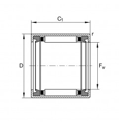 ASTUCCIO 8X12X12 A RULLINI HK0812 2RS1