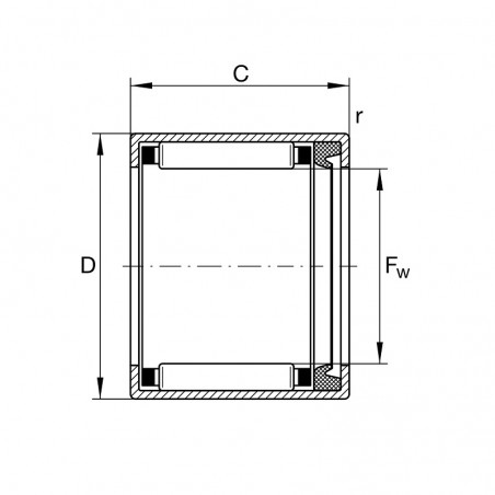 ASTUCCIO 40X47X18 A RULLINI HK4018 RS