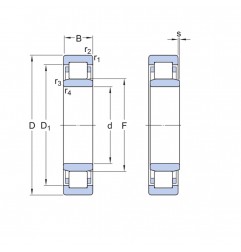 CUSCINETTO 65X140X33 A RULLI CILINDRICI NU 313 ECP SKF