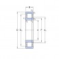 CUSCINETTO 60X110X28 1 CORONA DI  RULLI CILINDRICI NUP 2212 E-TVP2 FAG