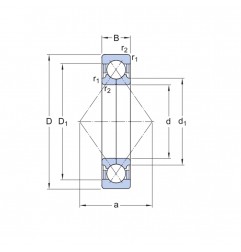 CUSCINETTO 65X140X33 1 CORONA DI SFERE CONTATTO OBLIQUO QJ313MPA FAG