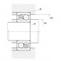 CUSCINETTO 15X42X13 ORIENTABILE A SFERE 1302 ETN9 IND. ISB