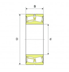 CUSCINETTO 40X80X28 ORIENTABILE A RULLI  22208 2RS ISB