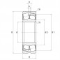 CUSCINETTO 40X80X23 ORIENTABILE A RULLI  22208CCW33C3 ISB