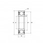 CUSCINETTO 10X26X8 1 CORONA DI SFERE 6000 2RS C3 EMS IND. ISB