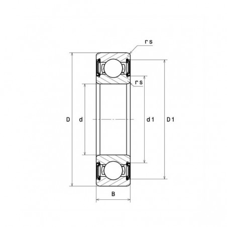 CUSCINETTO 110X140X16 1 CORONA DI SFERE 61822 2RS ISB