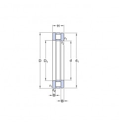 CUSCINETTO 16X28X9 ASSIALE A RULLI CILINDRICI 81102 TN ISB