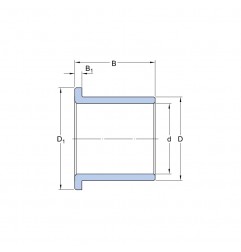 BOCCOLA 8X12X16X2X8 SINTERIZZATA FLANGIATA BNZF ISB