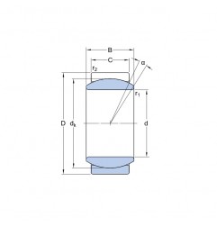 SNODO SFERICO 12X22X7/10 GE12E ISB