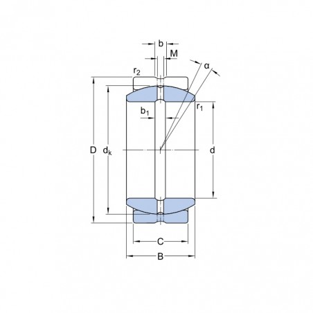 SNODO SFERICO 200X290X100/130 GE200ES ISB