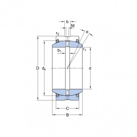 SNODO SFERICO 25X42X16/20 GE25ES 2RS ISB