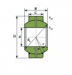 SNODO SFERICO 60X105X40/63 GEG60ES 2RS ISB