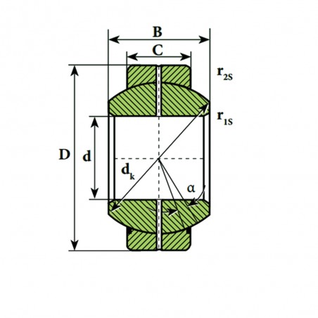 SNODO SFERICO 60X105X40/63 GEG60ES 2RS ISB