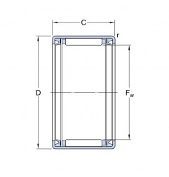 ASTUCCIO 8x12X12 A RULLINI HK0812 2RS ISB