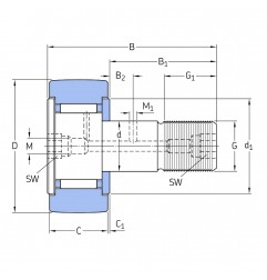 PERNO FOLLE 35X16X52 KR35 ISB-NBS