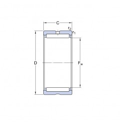 CUSCINETTO 12X19X16 A RULLINI NK12/16 ISB