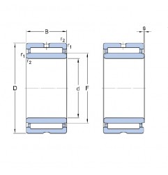 CUSCINETTO 10X22X16 A RULLINI NKI 10/16 ISB-NBS