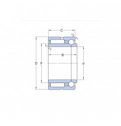 CUSCINETTO 50X72X34 COMBINATO A RULLINI E SFERE NKIB5910 ISB