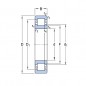 CUSCINETTO 17X40X12 A RULLI CILINDRICI NUP203 ECM ISB