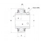 CUSCINETTO 30X62X19/38 PER SUPPORTO YAR - SUC206 INOX ISB